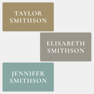 Etiquetas Simples Elegante Mínimo Terrestre Adicione Sua Esc