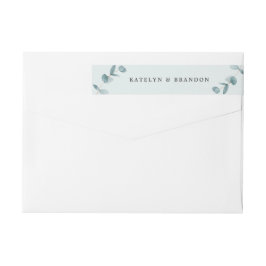 Etiquetas Simples Eucalyptus Branches Endereço de Devolução 