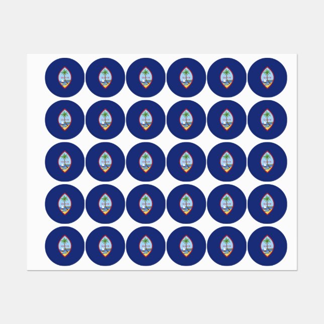 Etiquetas Sinalizador Guam (Folha)