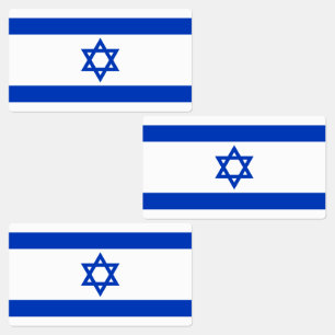 Etiquetas Sinalizador retangular de Israel