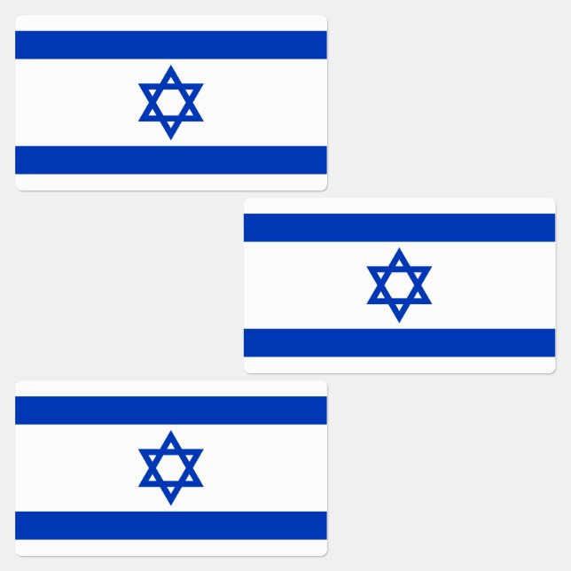 Etiquetas Sinalizador retangular de Israel (Grupo)