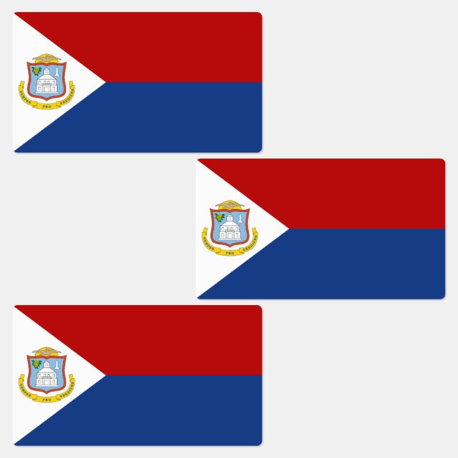 Etiquetas Sint Maarten Flag (Grupo)