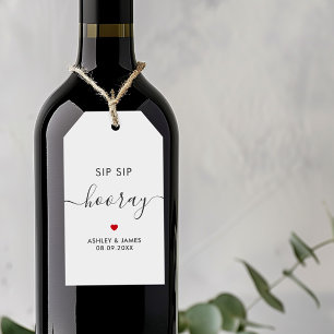Etiquetas Sip Sip Hooray, Etiqueta de Presente de