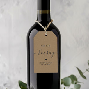 Etiquetas Sip Sip Hooray, Etiqueta de Presente de