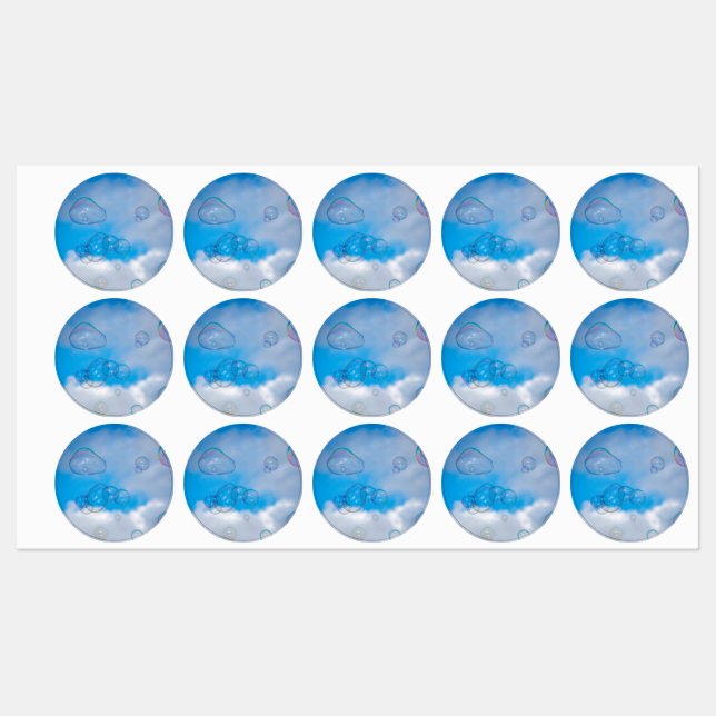 Etiquetas Soap bubbles (Folha)