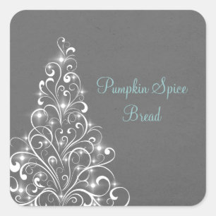 Etiquetas Sparkly do cozimento da árvore do