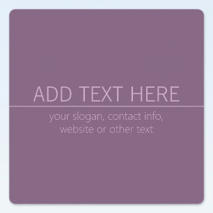 Etiquetas Sua Marca ou nome de empresa Modern Purple Mauve