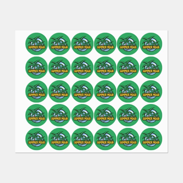 Etiquetas Summer Mood (Folha)