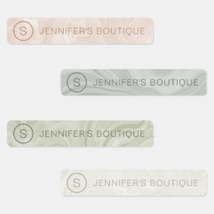 Etiquetas Tamanho de Roupas de Mármore Personalizado