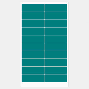 Etiquetas Teal à Prova de Água