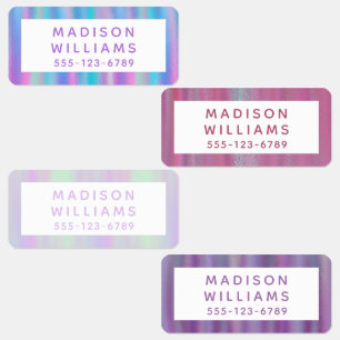 Etiquetas Teclado de Nome Personalizado Moderno Girly Chic