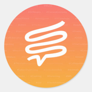 Etiquetas Telepath pequenas, 1,5", folha de 20