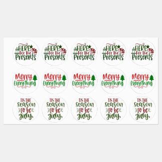 Etiquetas Tema de Natal: Combo