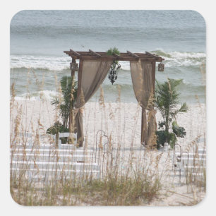 Etiquetas temáticos da praia do casamento do