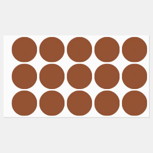 Etiquetas Terracotta Laranja Queimada Cor Sólida