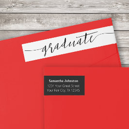 Etiquetas Texto Moderno de Script de Formando Preto ao Redor