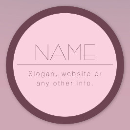 Etiquetas Texto moderno personalizável com limite