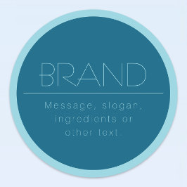 Etiquetas Texto Moderno Personalizável | Oceano e Robin - Az