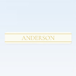 Etiquetas Texto Personalizável Elegante Simples | Branco Dou