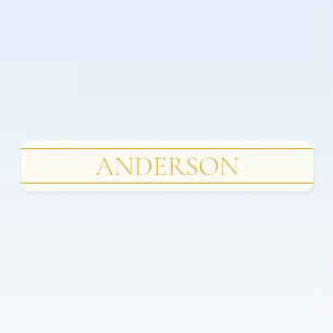 Etiquetas Texto Personalizável Elegante Simples   Branco Dou