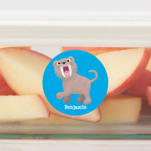 Etiquetas Tigre Smilodon de Tigre Sorridona Cute Saber