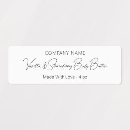 Etiquetas Tipografia Moderna com Estilo Rótulo de Produto de