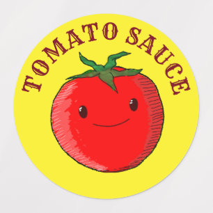 Etiquetas Tomate de Cartoon