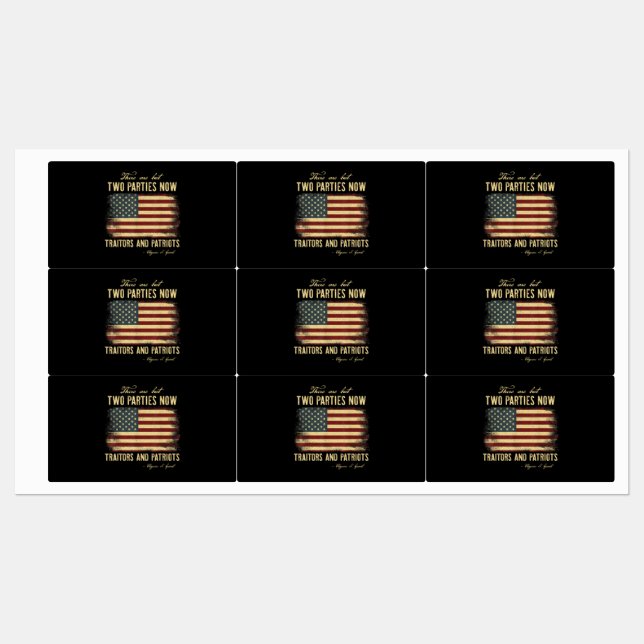 Etiquetas Traidores e Patriotas  (Folha)