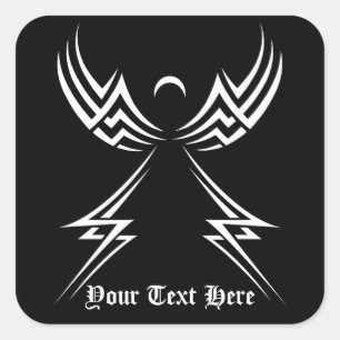 Etiquetas tribais do costume do anjo