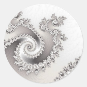 Etiquetas triplas de prata do Twirl