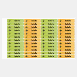 Etiquetas Tucan Vogel Aquarell - 96 schmale Kinder Etiketten