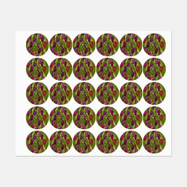 Etiquetas Tulipas (Folha)