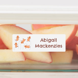 Etiquetas Um desenho animado de amendoim, feliz e bonito, pe