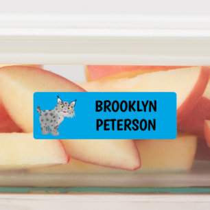 Etiquetas Um desenho animado personalizado lince lince