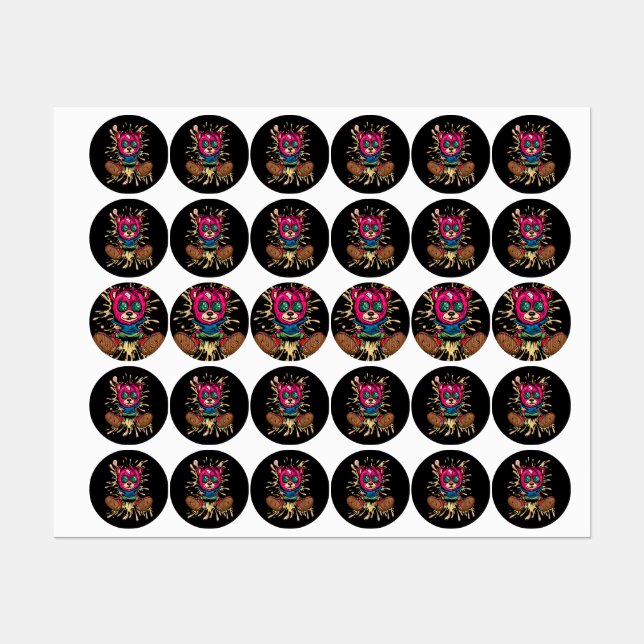 Etiquetas Urso No Mel (Folha)