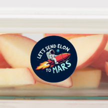 Vamos Enviar Elon para Mars Stickers
