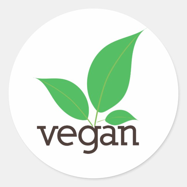 Etiquetas Vegan Sticker (Frente)