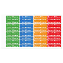 Verde, Azul, Laranja, Família Vermelha Impermeável