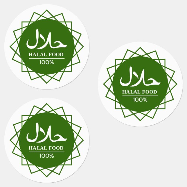 Etiquetas verde halal (Grupo)
