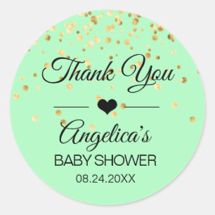 Etiquetas verdes & Dourados da hortelã