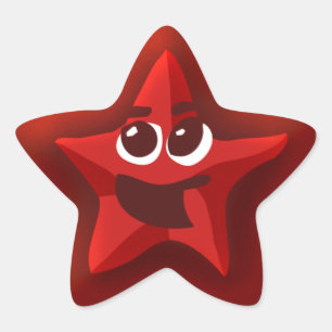 Etiquetas vermelhas da estrela de Thinkling