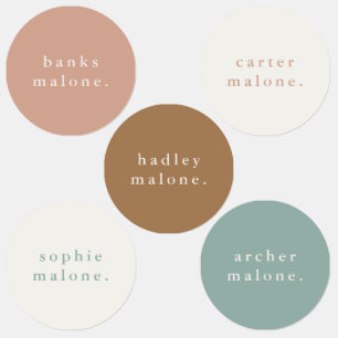 Etiquetas Vestuário à prova de água para crianças simples