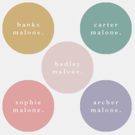 Etiquetas Vestuário à prova de água para crianças simples