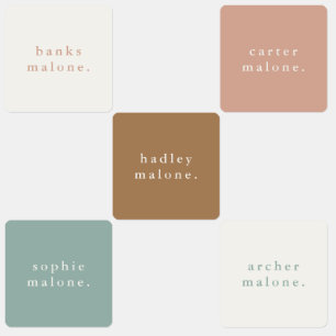 Etiquetas Vestuário à prova de água para crianças simples