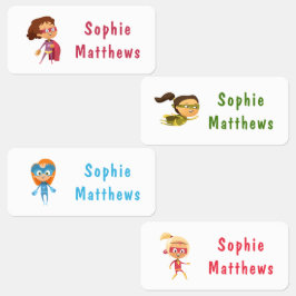 Etiquetas Vestuário Personalizado De Nome Personalizado Da S