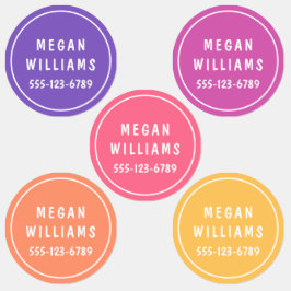 Etiquetas Vestuário Personalizado de Nome Personalizado Mode