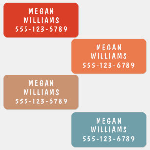 Etiquetas Vestuário Personalizado de Nome Personalizado Mode