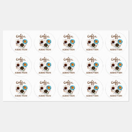 Etiquetas vício de café