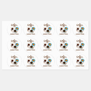 Etiquetas vício de café
