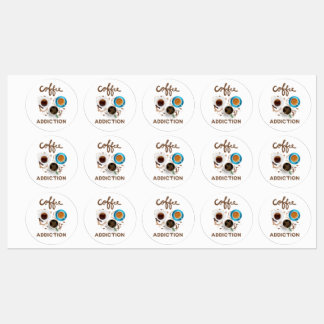 Etiquetas vício de café